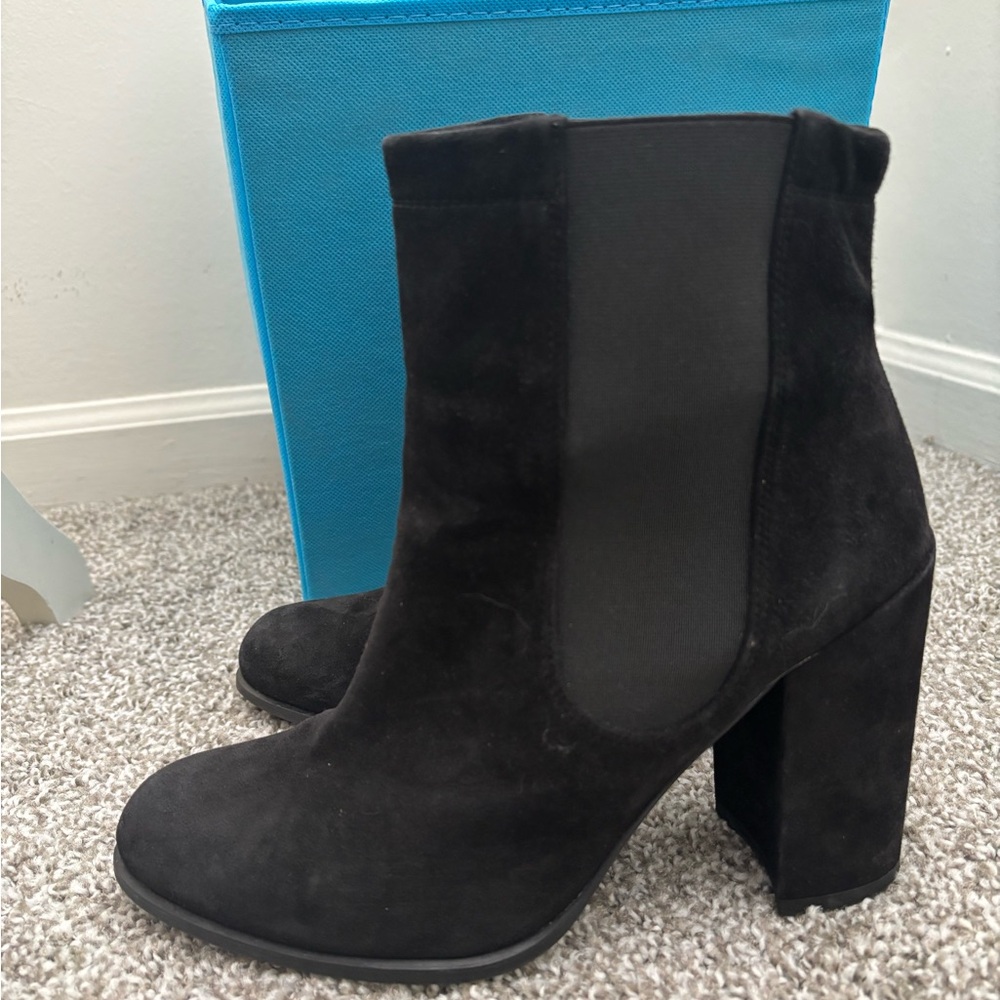 Stuart Weitzman 8.5 Black Heeled Boots